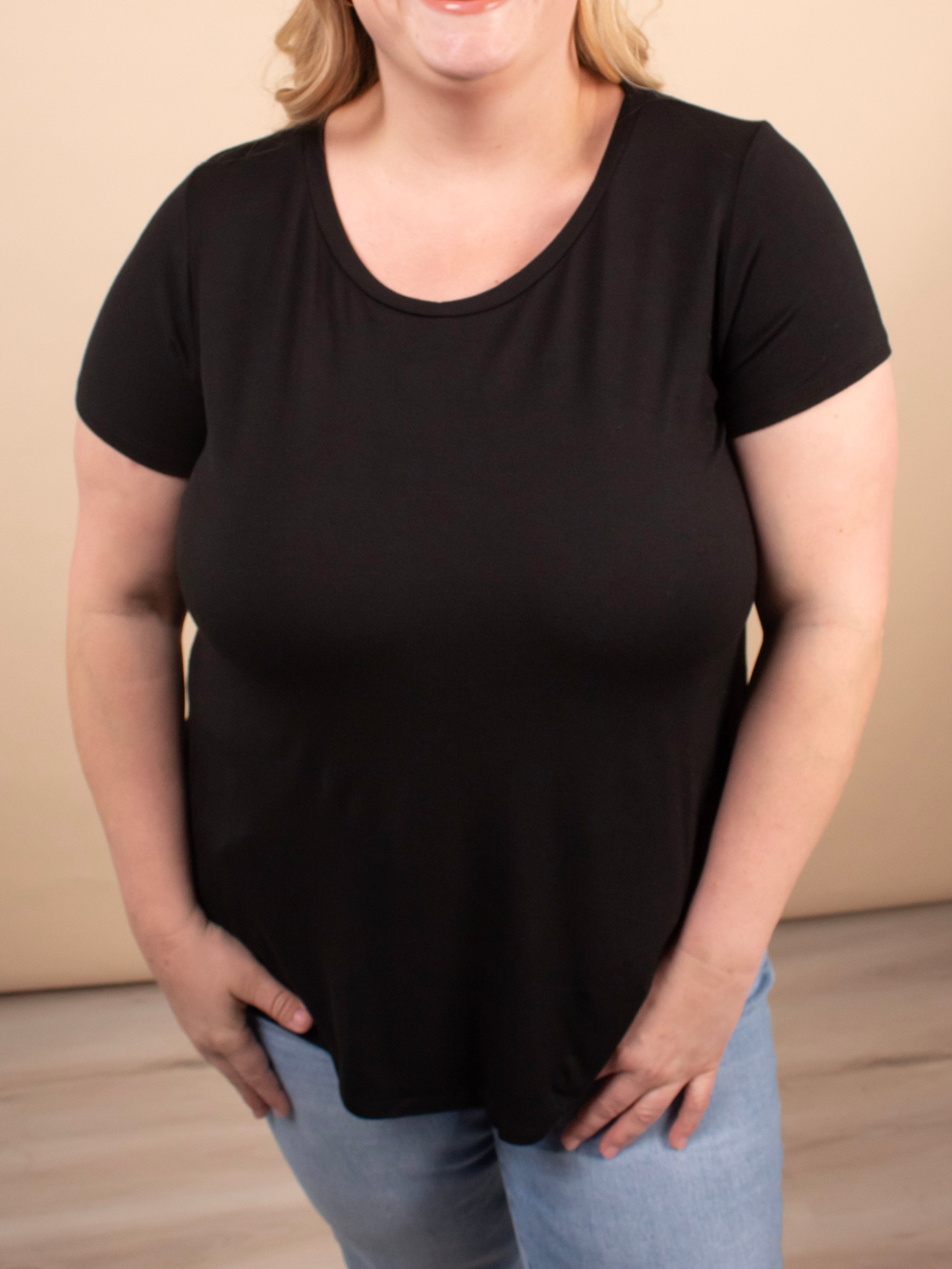 Wear Everywhere Tee in Black - K & Company