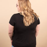 Wear Everywhere Tee in Black - K & Company
