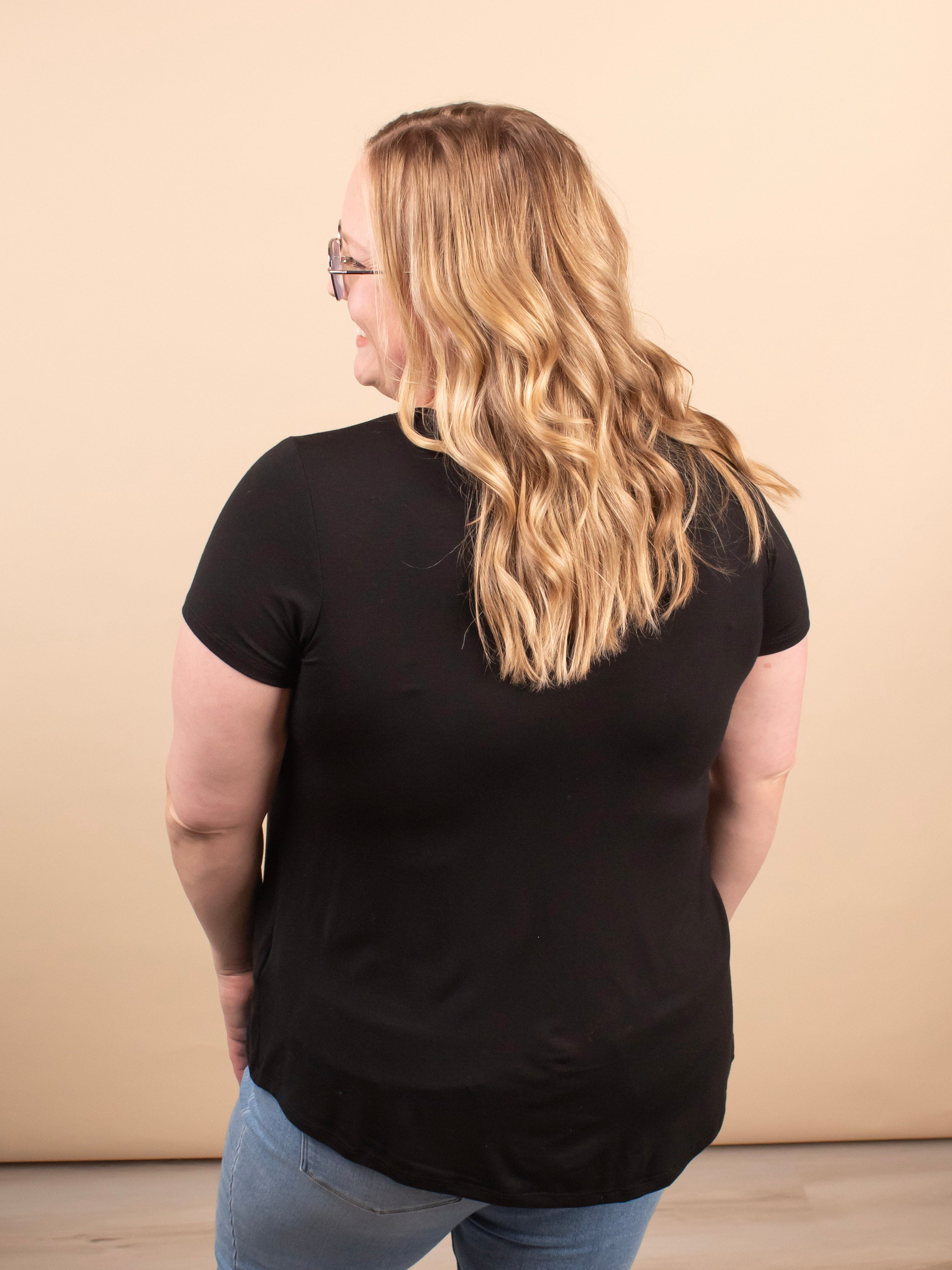 Wear Everywhere Tee in Black - K & Company