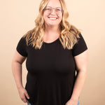 Wear Everywhere Tee in Black - K & Company