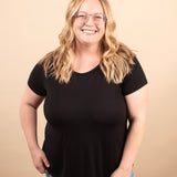 Wear Everywhere Tee in Black - K & Company