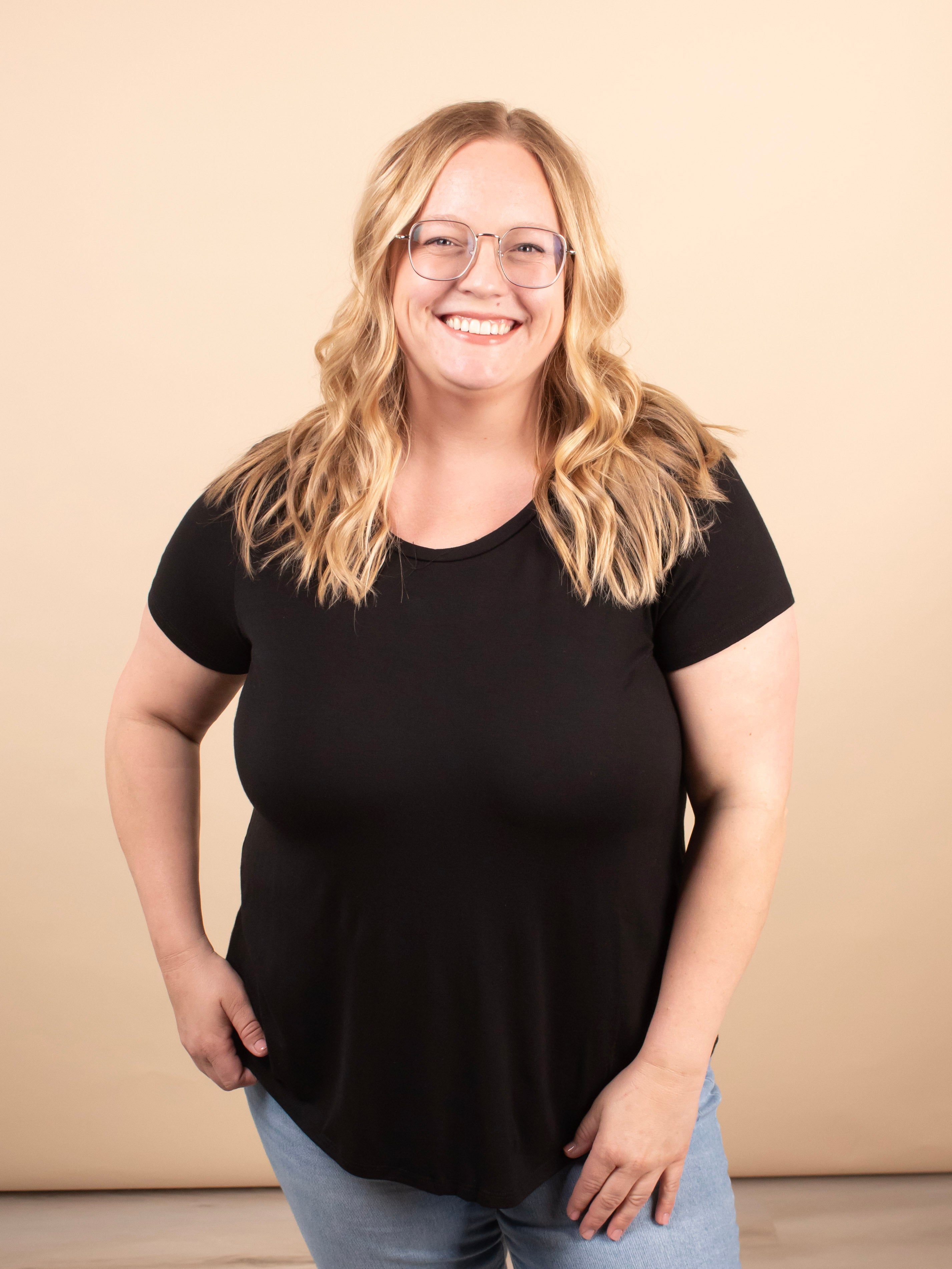 Wear Everywhere Tee in Black - K & Company