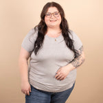 Wear Everywhere Tee in Heather Grey - K & Company