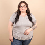 Wear Everywhere Tee in Heather Grey - K & Company