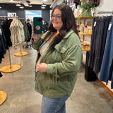Weekender Fleece Shacket - Soft Olive