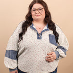 Wildflower patchwork floral knit top women's boutique clothing sizes S-3XL