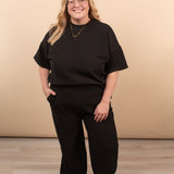 Willow Ribbed Pants – Black (Pants Only) - K & Company