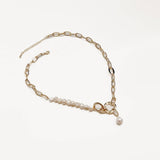 Waterproof Pacific Pearl Link Chain Necklace