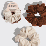 Cream & Camel Oversized Scrunchies