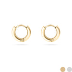 Gold 18K Gold PVD Stainless Steel Minimalist Thin Huggie Earrings - K & Company