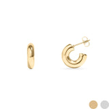 Gold 18K Gold PVD Stainless Steel Chunky Gold Huggie Earrings