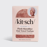 Terracotta Plush Microfiber Hair Towel Turban