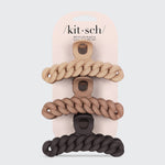 Eco-friendly Chain Claw Clip 3pc Set - Neutral - K & Company